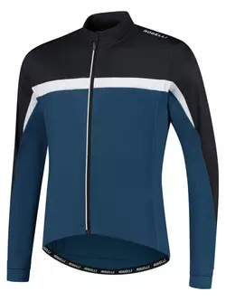 Rogelli COURSE gyermek kerékpáros pulóver, fekete és kék