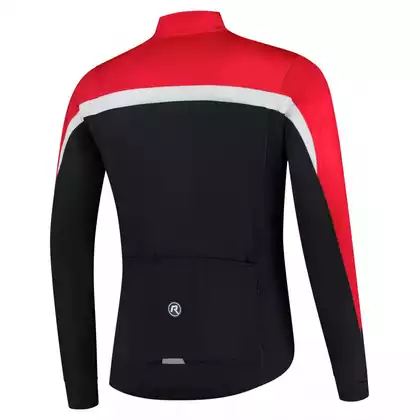Rogelli COURSE gyerek kerékpáros pulóver, fekete és piros