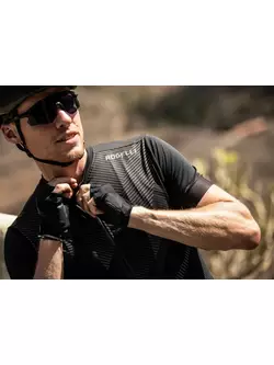 Rogelli DUSK férfi kerékpáros mez, fekete és szürke