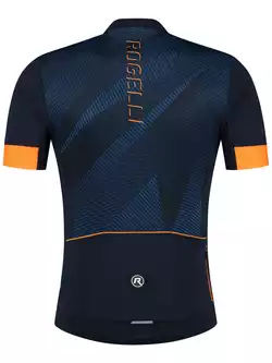 Rogelli DUSK férfi kerékpáros mez, kék-narancs