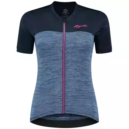 Rogelli MELANGE női kerékpáros mez, sötétkék és rózsaszín