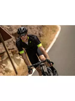 Rogelli TERRAZZO férfi kerékpáros mez, fekete és sárga