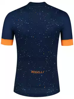 Rogelli TERRAZZO férfi kerékpáros mez, kék-narancs