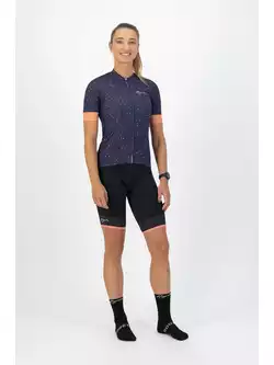 Rogelli TERRAZZO női kerékpáros mez, lila-korall