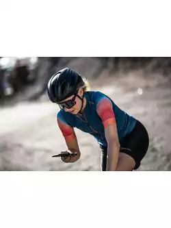 Rogelli WAVES női kerékpáros mez, kék-korall