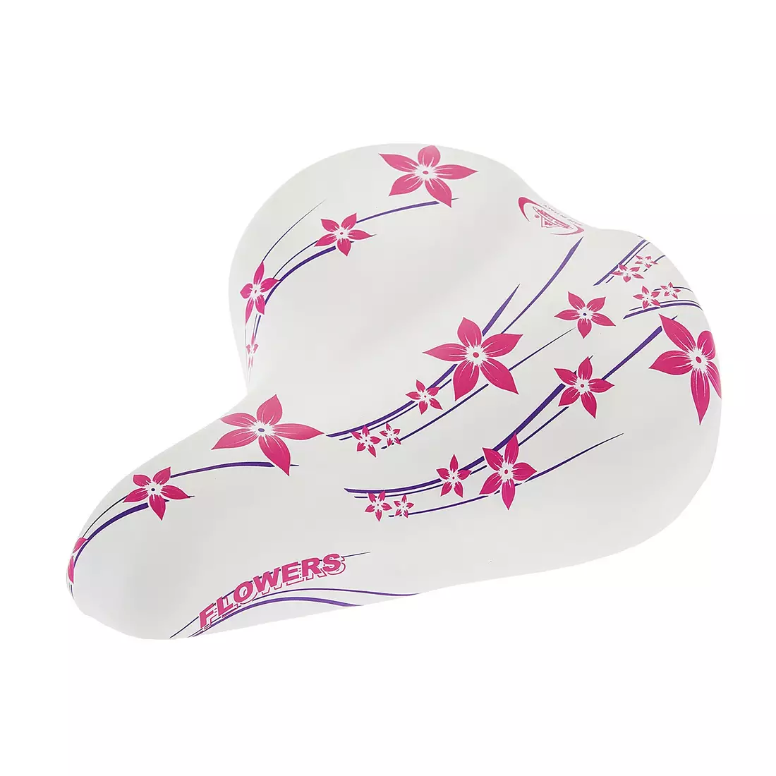 SELLE MONTE GRAPPA AMERICA HAPPY FLOWERS női kerékpárülés, fehér és rózsaszín