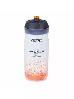 ZEFAL ARCTICA 55 Kerékpáros vizes palack termál, ezüst-narancs, 550ml