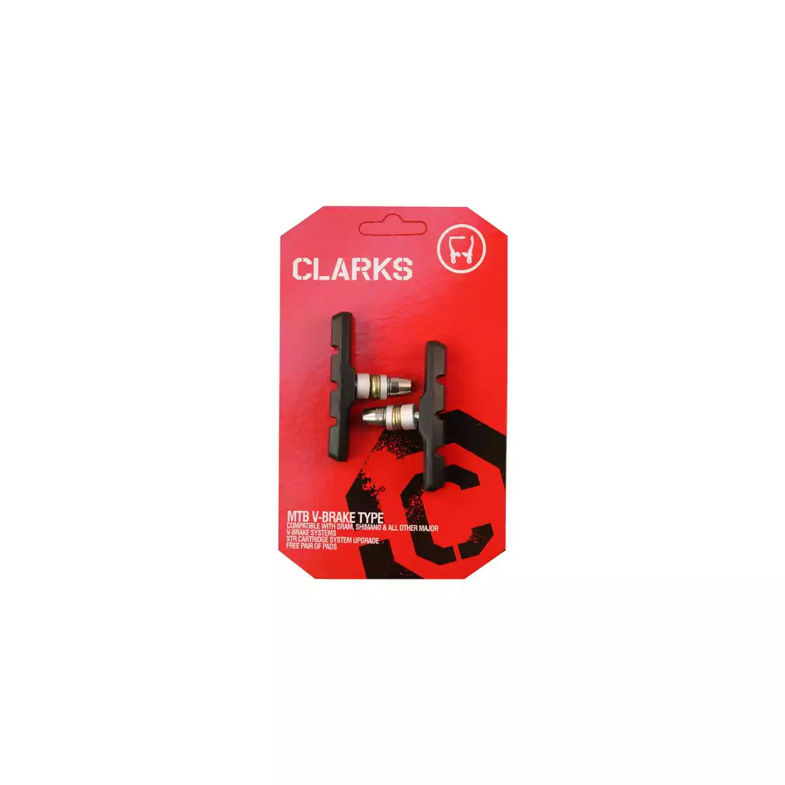 CLARKS CP510 MTB Fékbetétek fékekhez V-brake, fekete