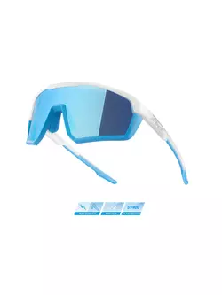 FORCE APEX Sportszemüveg, fehér és szürke