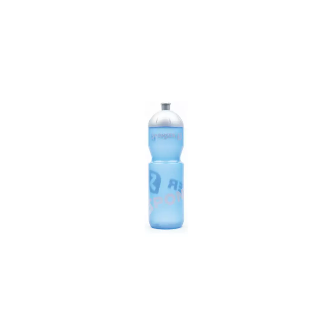SPONSER NETTO kerékpáros vizes palack 750 ml, átlátszó kék/ezüst