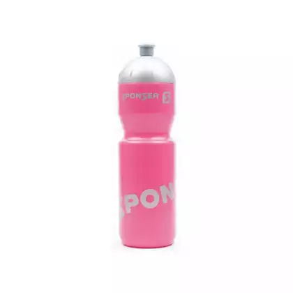 SPONSER NETTO kerékpáros vizes palack 750 ml, rózsaszín / ezüst