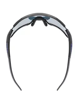 UVEX sportszemüveg Sportstyle 228 mirror blue (S2), fekete