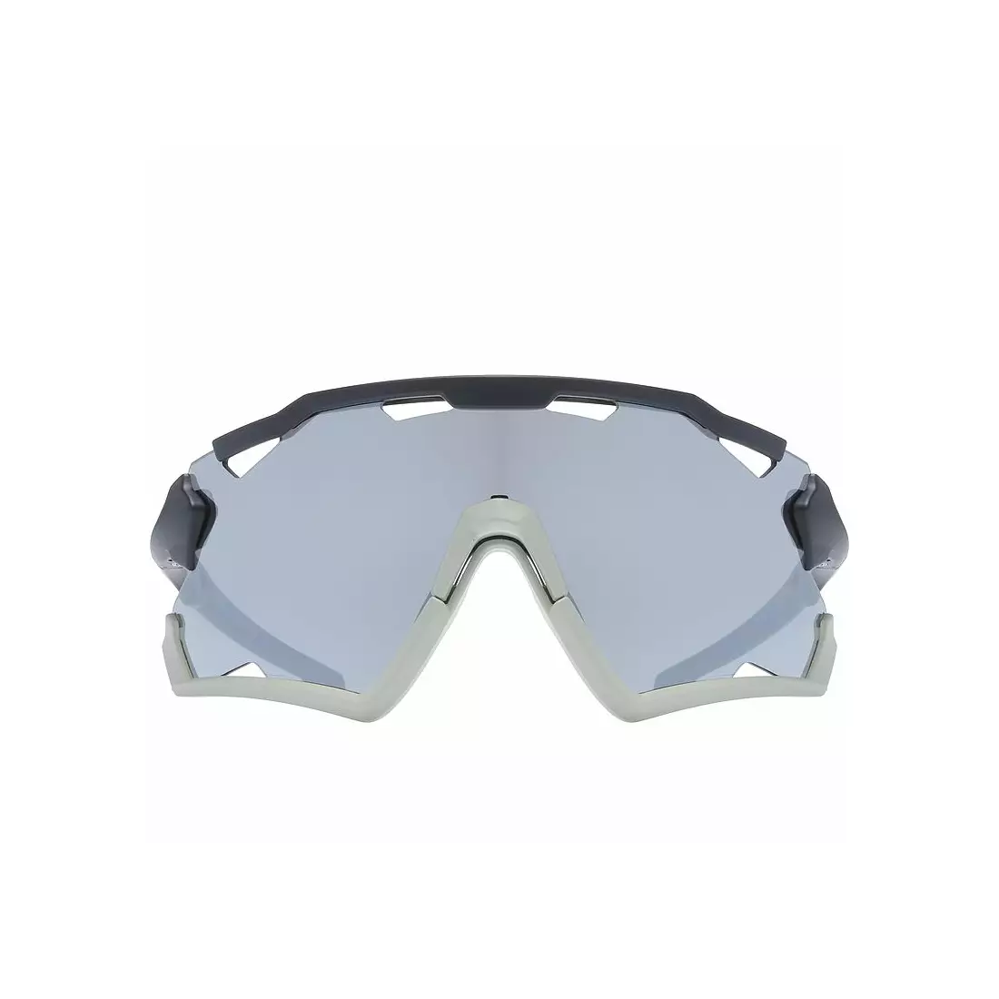 UVEX sportszemüveg Sportstyle 228 tükörezüst (S3), fekete-szürke