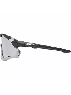 UVEX sportszemüveg Sportstyle 228 tükörezüst (S3), fekete-szürke