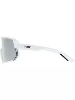 UVEX sportszemüveg Sportstyle 235 mirror silver (S3), fehér