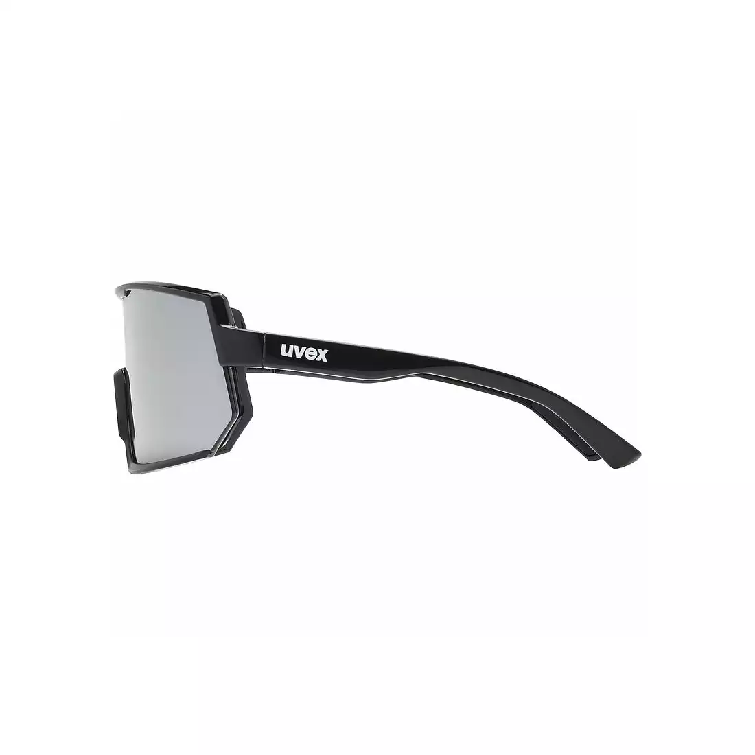 UVEX sportszemüveg Sportstyle 235 mirror silver (S3), fekete