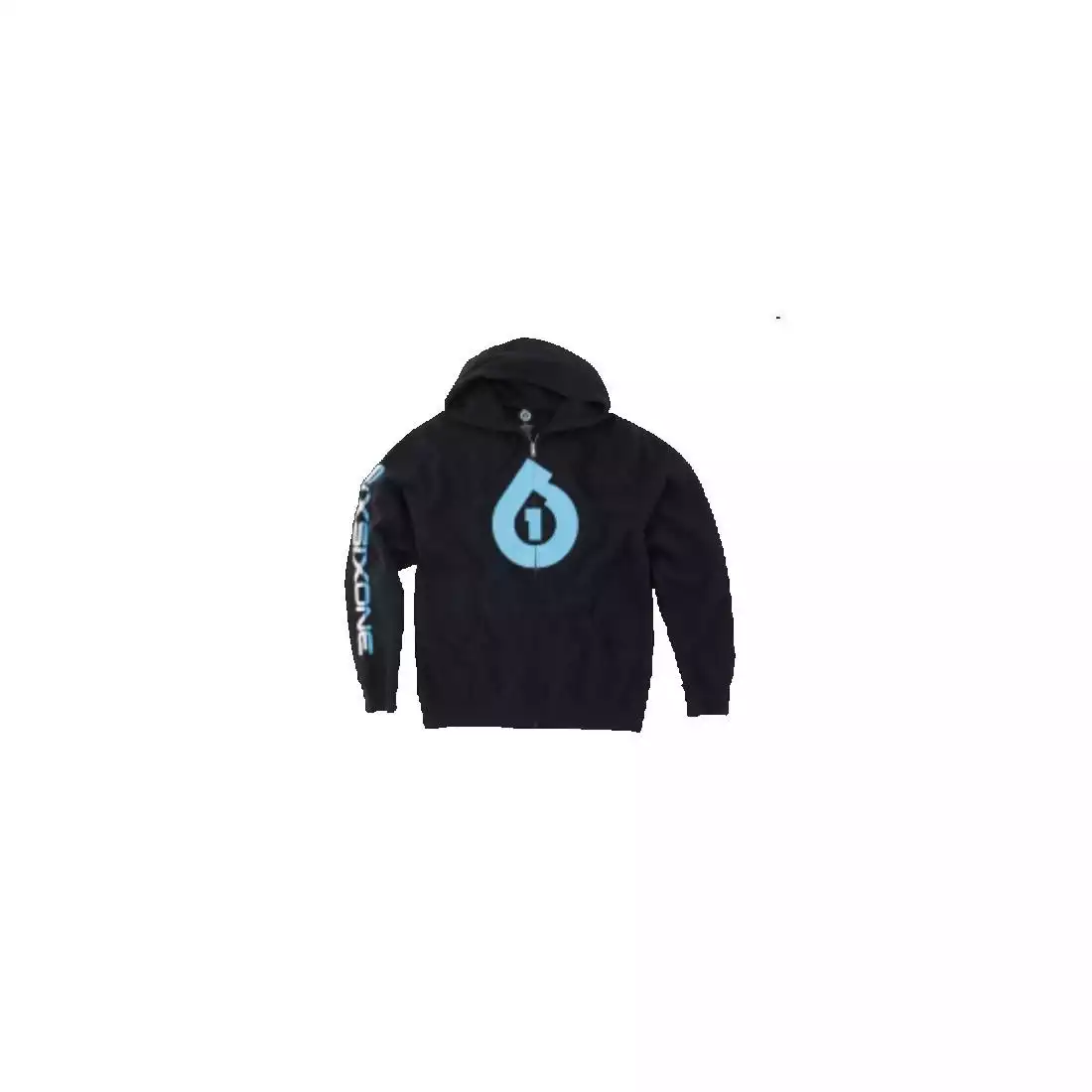 661 ICON ZIP férfi sport pulóver, fekete és kék