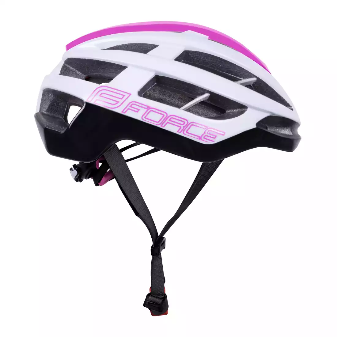 FORCE LYNX Kerékpáros sisak, fehér és rózsaszín