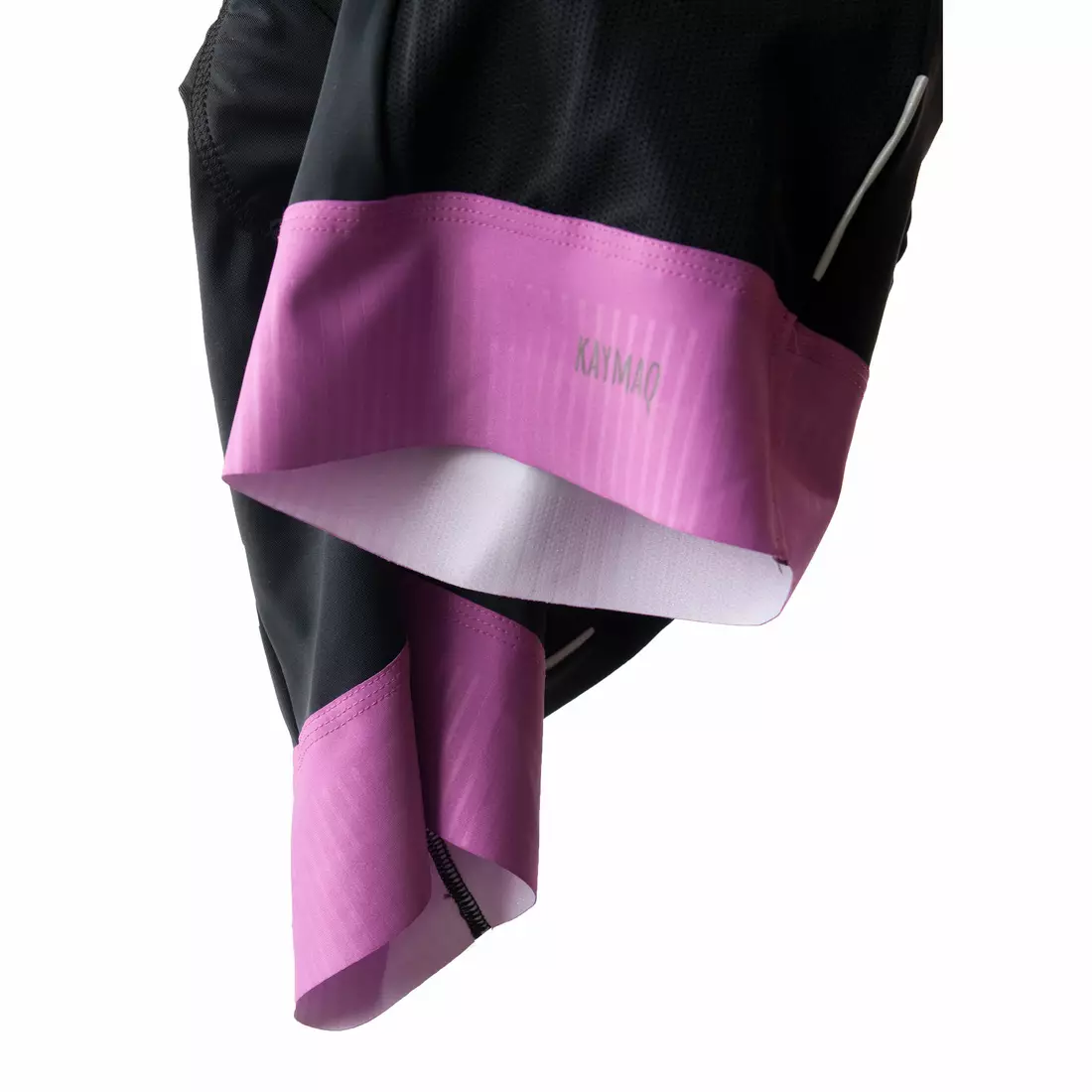 KAYMAQ Női nadrágtartó nélküli nadrág, fekete-lila KQSII-2003