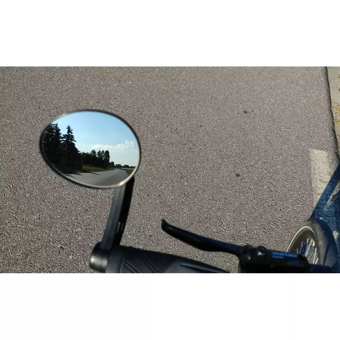 AJS COMFORT univerzális süllyesztett kerékpáros tükör, fekete
