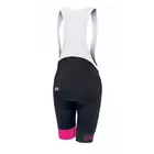 Biemme LEGEND ECO LADY nadrágtartós női kerékpáros rövidnadrág, fekete és rózsaszín