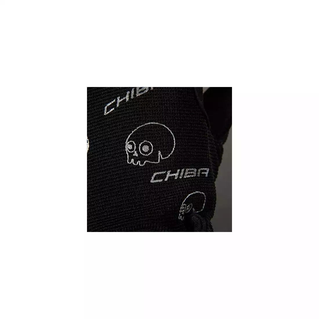 CHIBA BONES junior kerékpáros kesztyű BONES fekete-fluor 30576CZ-2