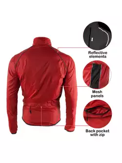 KAYMAQ JACM-001 jachetă ușoară pentru ciclism, férfi, piros 