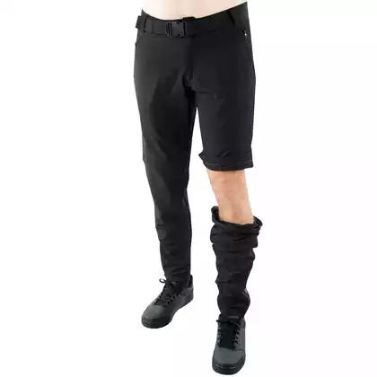 KAYMAQ STR-M-001 férfi kerékpáros nadrág levehető lábbal, fekete