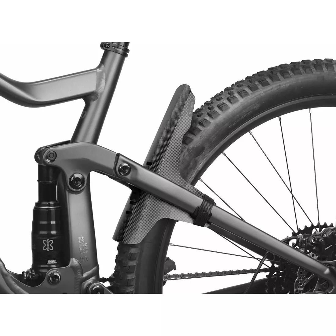 TOPEAK D-FLASH EXPRESS FS Kerékpár sárvédő a lengéscsillapító vagy a hátsó háromszög alatt, 20&quot;-29&quot; fekete
