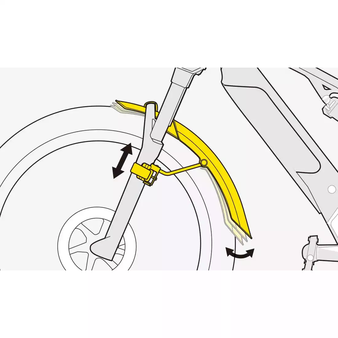 TOPEAK TETRAFENDER SET M1&amp;M2 kerékpár sárvédő készlet (26-tól 29-ig terjedő kerékhez), fekete