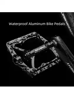 ROCKBROS 2018-12BBK Platform kerékpár pedálok, alumínium, fekete