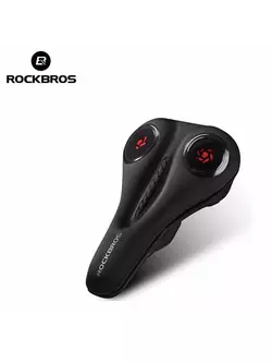 ROCKBROS Zselés kerékpárülés huzat esővédelemmel, fekete-piros LF044R