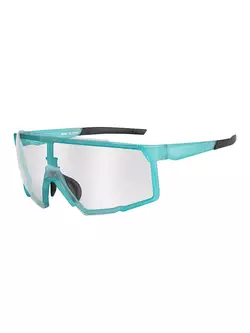 Rockbros SP22BL sport szemüveg fotokróm + korrekciós betéttel, türkiz