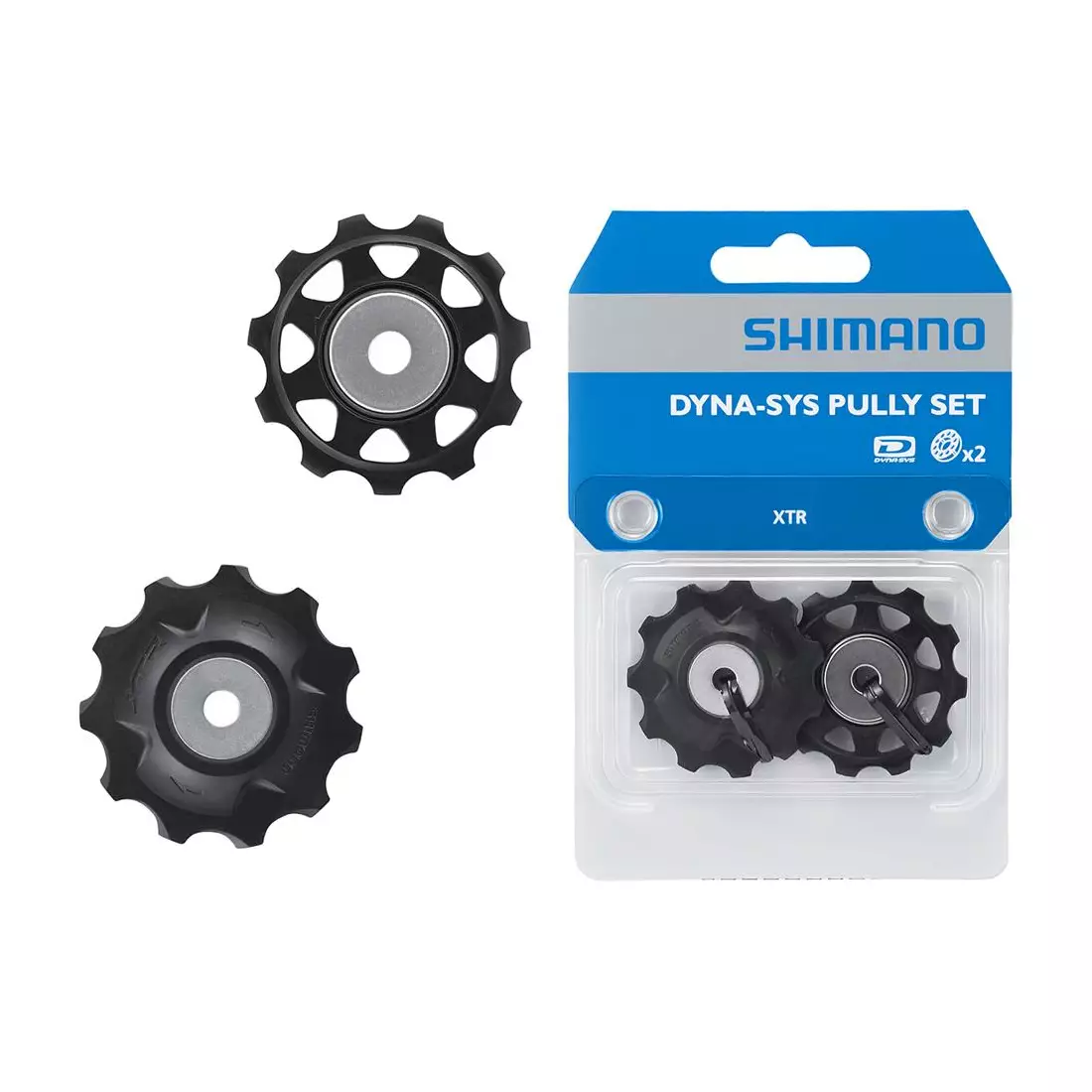 SHIMANO RD-M980/820 10 sebességes kerékpár váltó kerekek, fekete