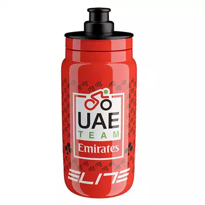 Elite FLY Teams 2022 UAE Team Emirates kerékpáros vizes palack 550ml, piros