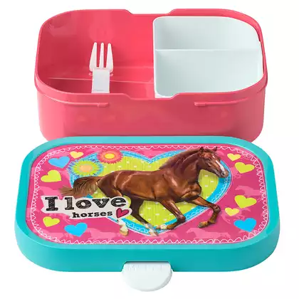 Mepal Campus My horse gyerekeknek lunchbox, rózsaszín-türkiz