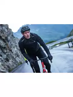 Rogelli DISTANCE férfi kerékpáros esőkabát, fekete