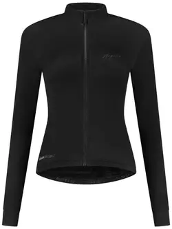 Rogelli DISTANCE női szigetelt kerékpáros kabát, fekete
