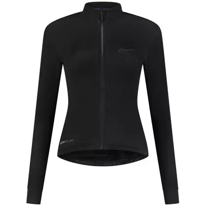 Rogelli DISTANCE női szigetelt kerékpáros kabát, fekete