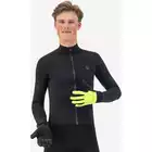 Rogelli ESSENTIAL téli kerékpáros kesztyű, fekete és fluor