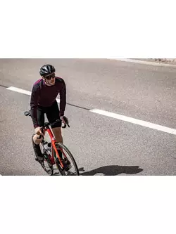 Rogelli EXPLORE férfi kerékpáros mez, bordó színben