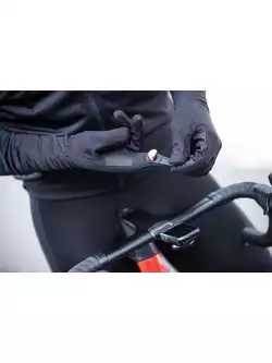 Rogelli PRIME téli kerékpáros kesztyű, fekete