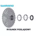 SHIMANO CS-HG400 9 sebességes 11-34T, kazettás ezüst