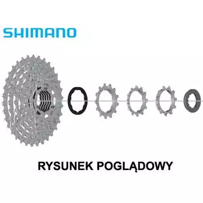 SHIMANO CS-HG400 9 sebességes 11-28T kazettás ezüst