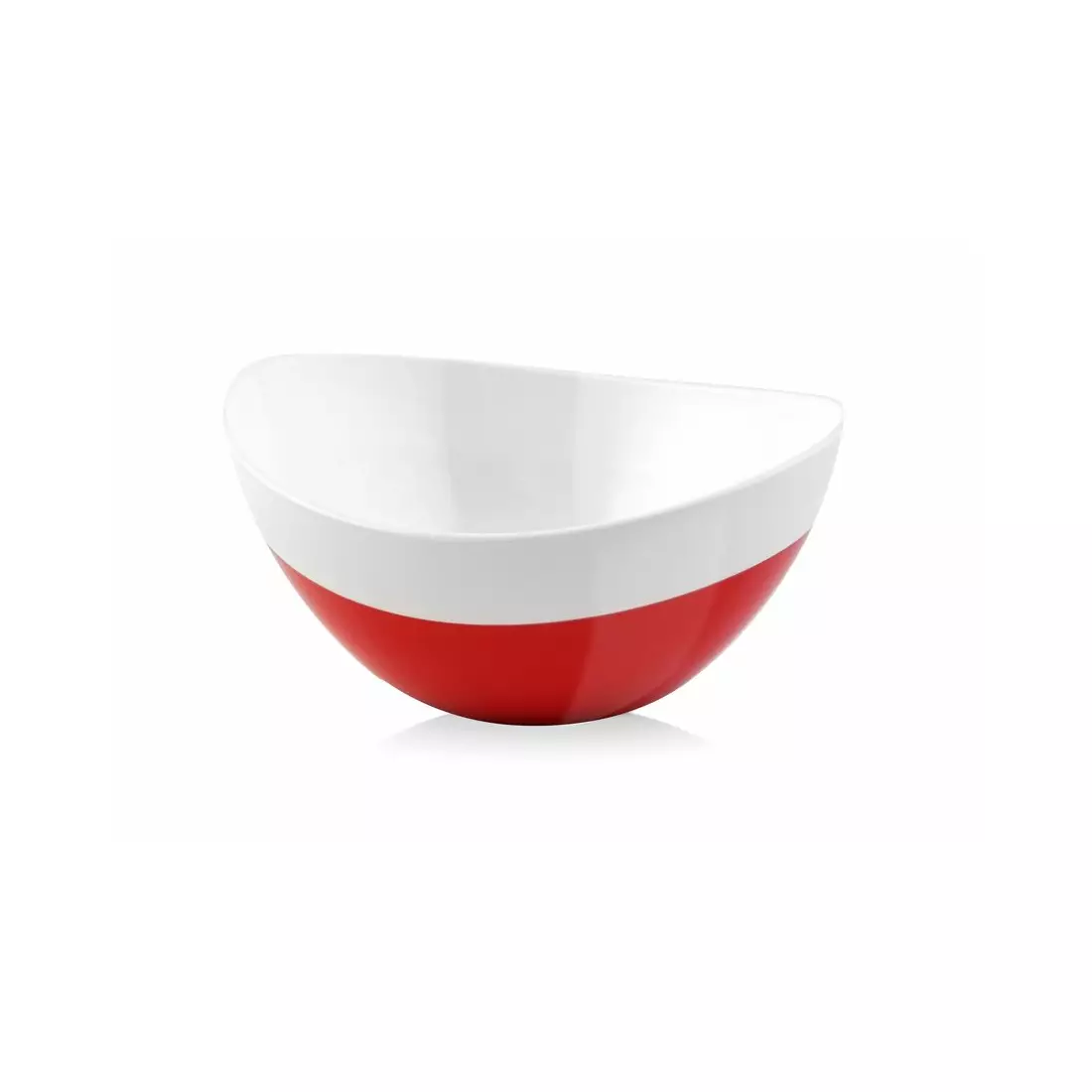 Vialli Design Livio Duo ovális tál, fehér és piros