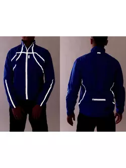 KAYMAQ J1 férfi kapucnis eső kerékpáros dzseki, kék
