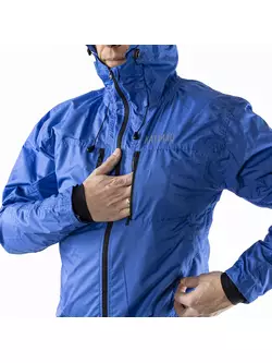 KAYMAQ J2MH férfi kapucnis eső kerékpáros dzseki, kék