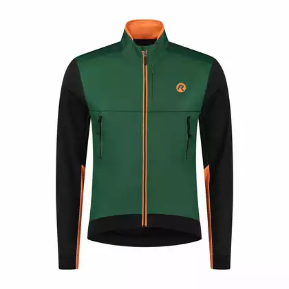 ROGELLI CADENCE téli férfi kerékpáros kabát zöld-narancs
