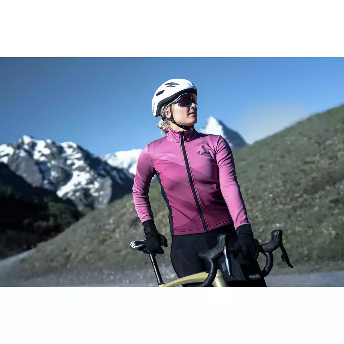 ROGELLI FARAH női téli kerékpáros kabát, rózsaszín