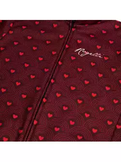 ROGELLI HEARTS női téli kerékpáros kabát, piros